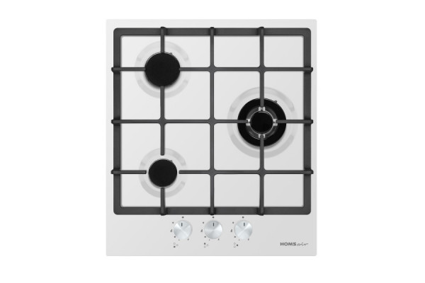  Встраиваемая газовая варочная панель HOMSair HGE433TGCWH фото
