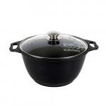 Кастрюля Kukmara 3л со стеклянной крышкой антипригарная к31а