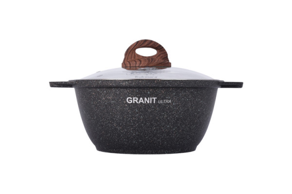  Кастрюля 2л со стекл. крышкой, АП линия Granit Ultra Induction (original) Kukmara кгои22а фото
