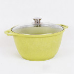 Кастрюля 6л со стеклянной крышкой, АП линия Trendy style (lime) Kukmara к61tsl