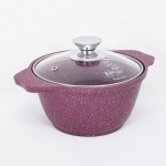 Кастрюля 1л со стеклянной крышкой, АП линия Trendy style (mystery) Kukmara к11tsm