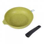 Сковорода Kukmara 260мм со съемной ручкой, антипригарная линия Trendy style (Lime) арт.261tsl