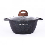 Кастрюля Kukmara 2л со стекл. крышкой, антипригарная линия Granit ultra (Blue) кгг22а