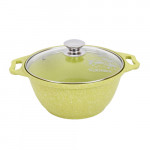 Кастрюля 2л со стеклянной крышкой, АП линия Trendy style (lime) Kukmara к21tsl
