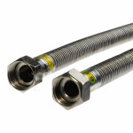 Сильфонная подводка газа Tuboflex 30 см гайка-гайка